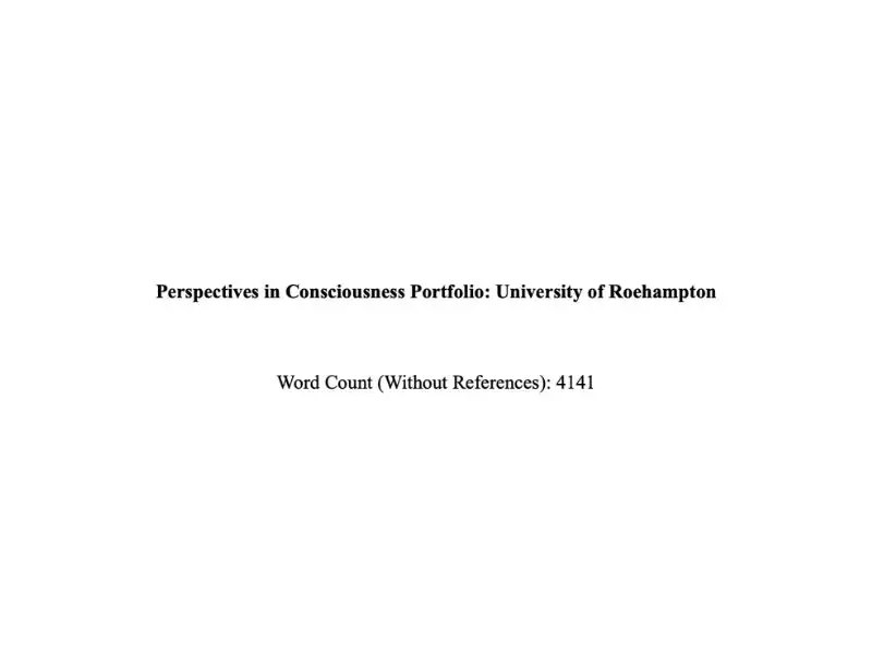 Consciousness Portfolio